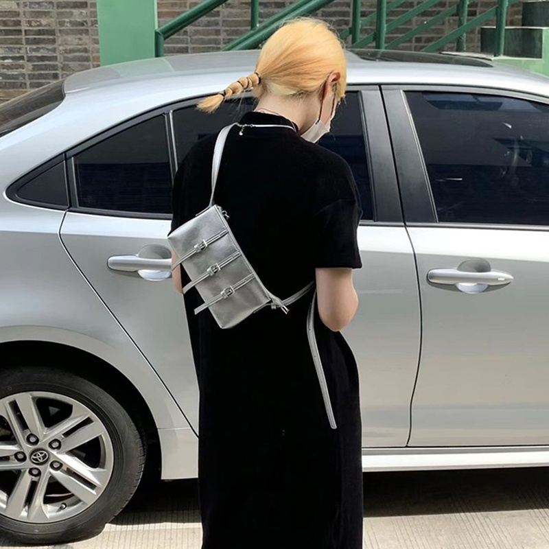 Ielgy Túi Đeo Chéo Vai Thời Trang Hàn Quốc niche Cá Tính Cho Nữ