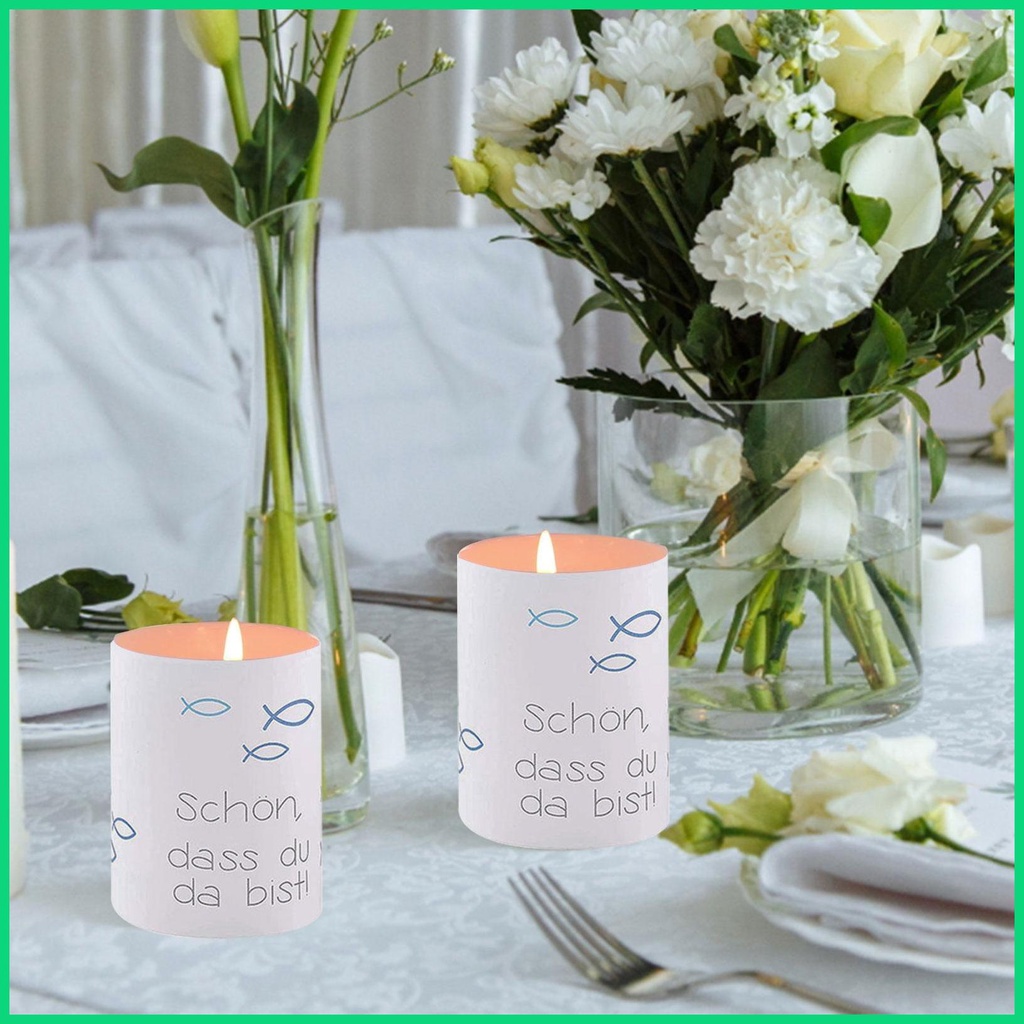 Set 8 Giá Đỡ Nến Hình Cá Trang Trí Bàn Tiệc Cưới