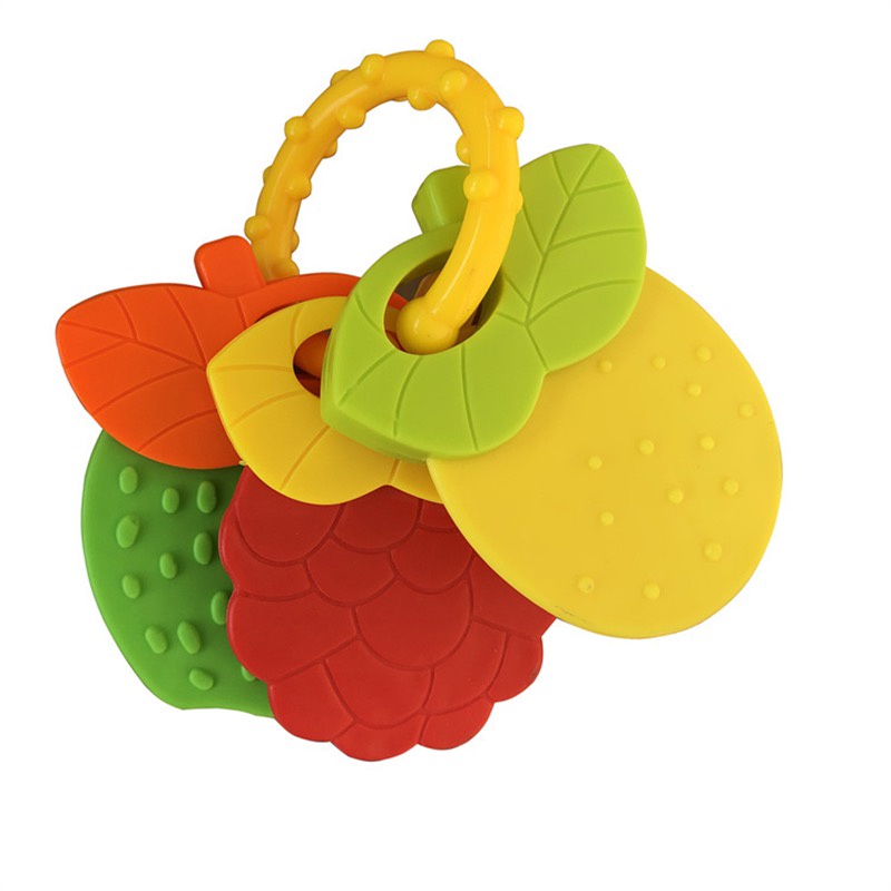 Đồ Chơi Ngậm Nướu Hình Trái Cây Bằng Silicone Dành Cho Trẻ Em