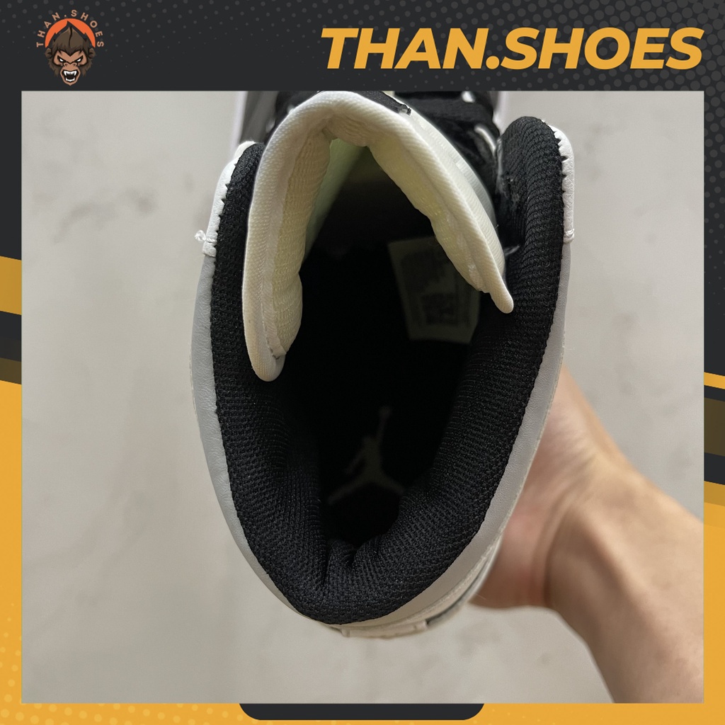 Giày JD1 Mid Black Smoke Grey, JD1 Cao Đen Xám - Than.Shoes