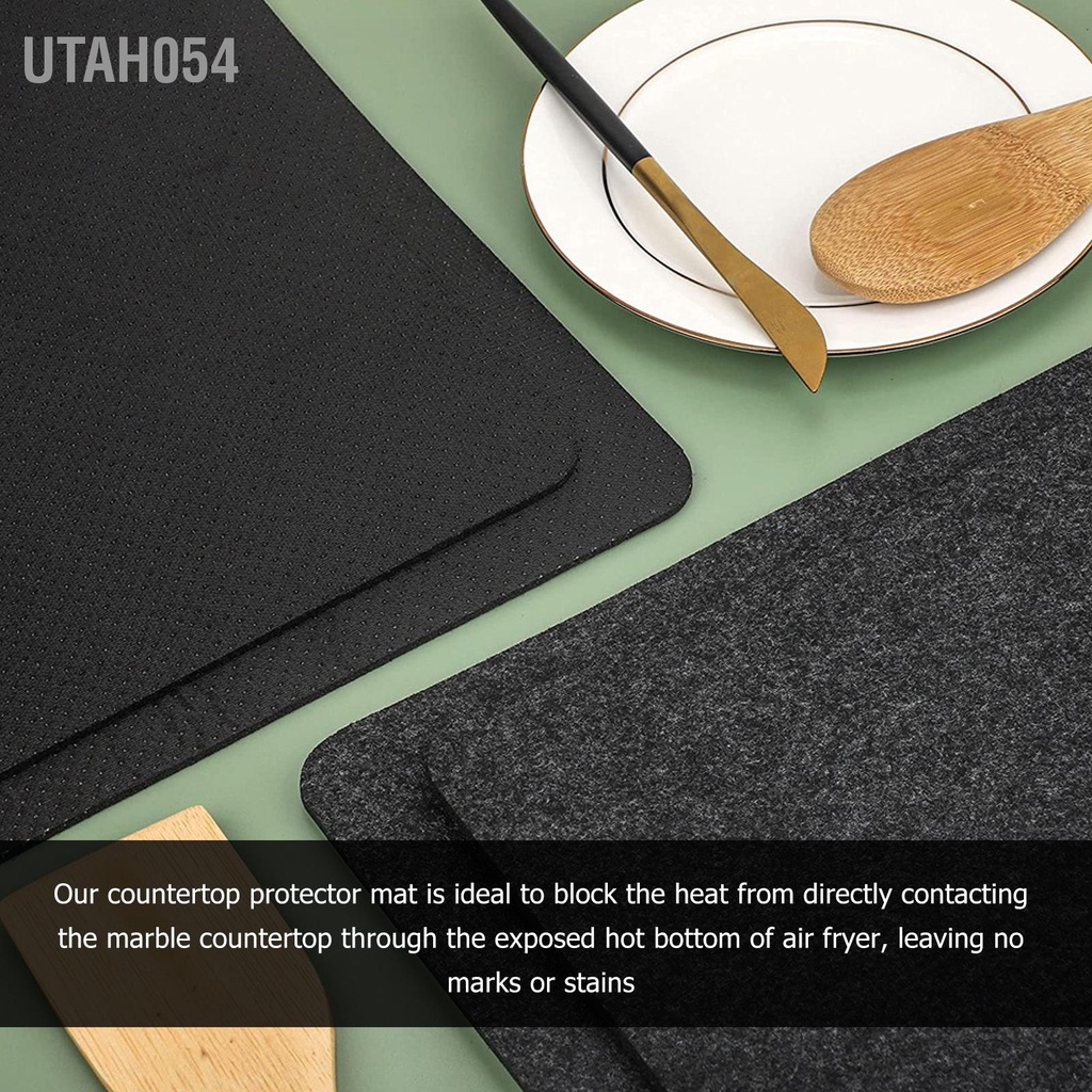 Utah054 2 Tấm Thảm Chịu Nhiệt Có Thể Giặt Được Cắt Miễn Phí Cách Trên Quầy Bếp Cho Nồi Chiên Không Khí Mặt Bàn