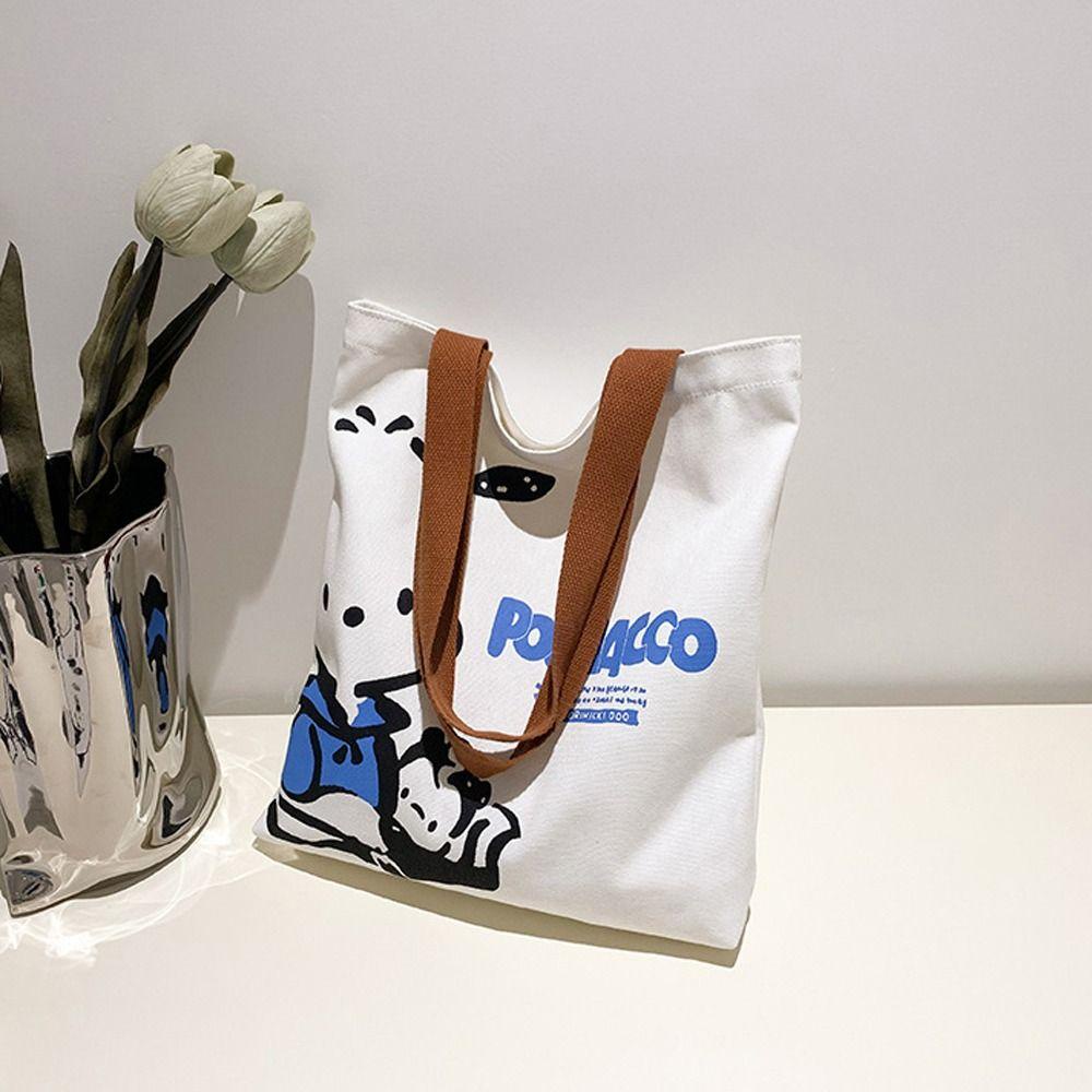 Túi vải Cỡ Lớn In Họa Tiết Hoạt Hình Chú Chó Mommy Thời Trang Đi Biển Cho Nữ