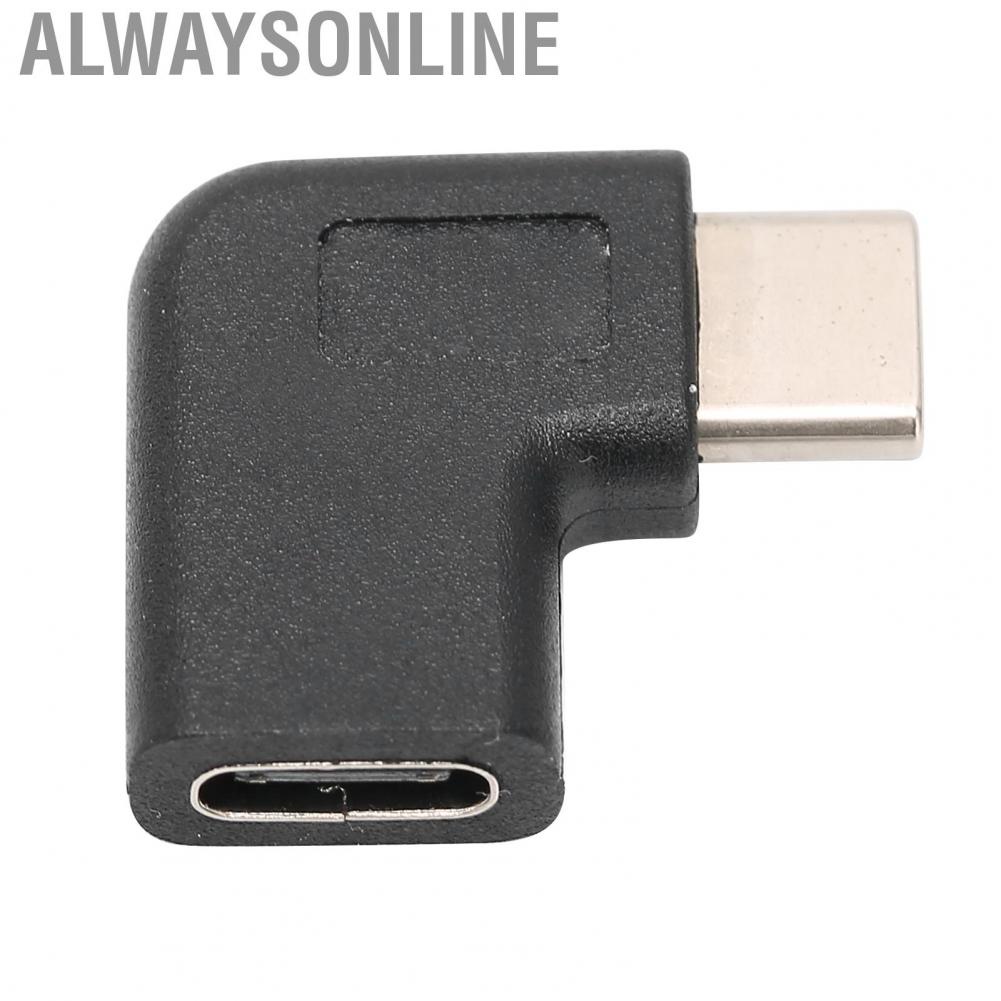 Alwaysonline Type C Male To Female Adapter  Data Sync PVC Reversible Portable Extension for Smartphones Laptops