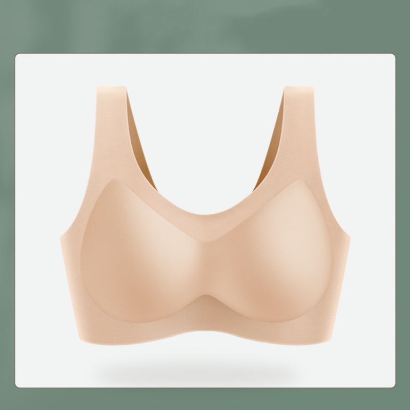 Áo Ngực Không Gọng Cố Định Không Đường May Cài Nút Ba Hàng Có Thể Giặt Máy Cho Nữ