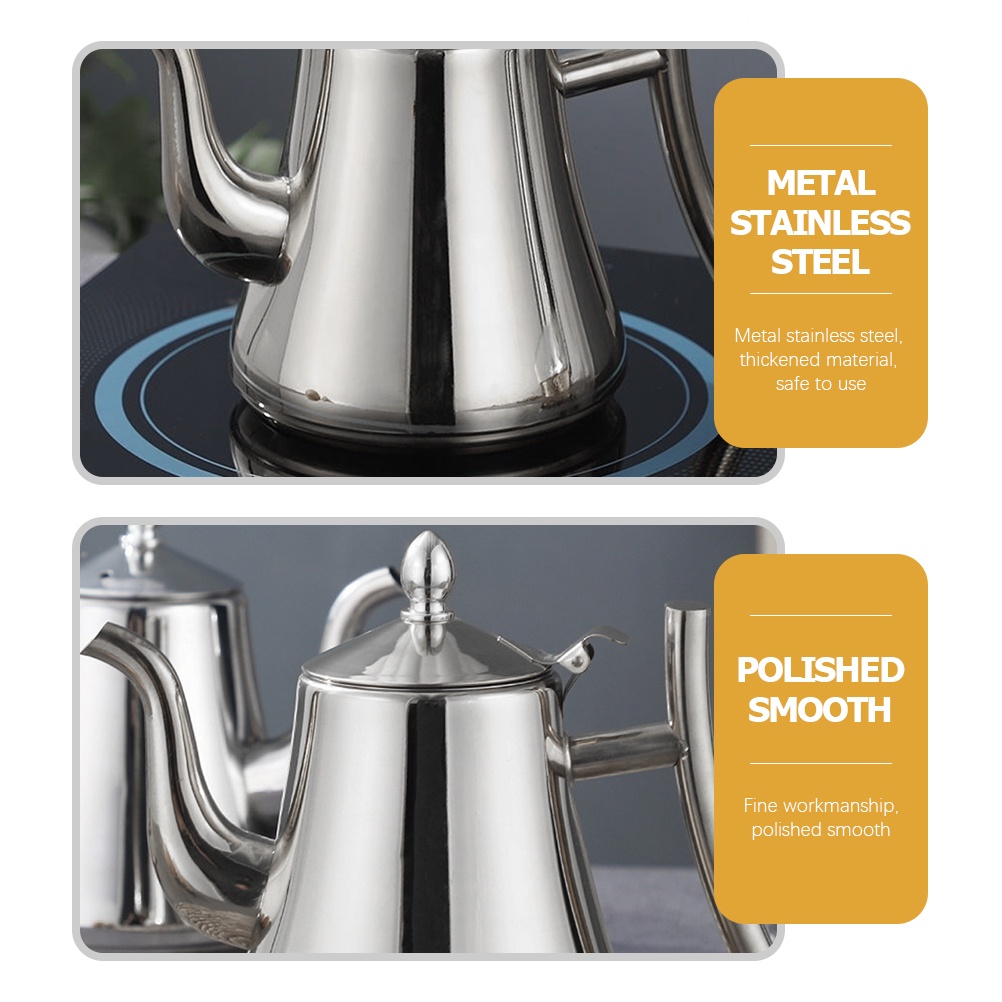 Ấm Trà Cà Phê Tự Làm Nóng Bằng Thép Không Gỉ