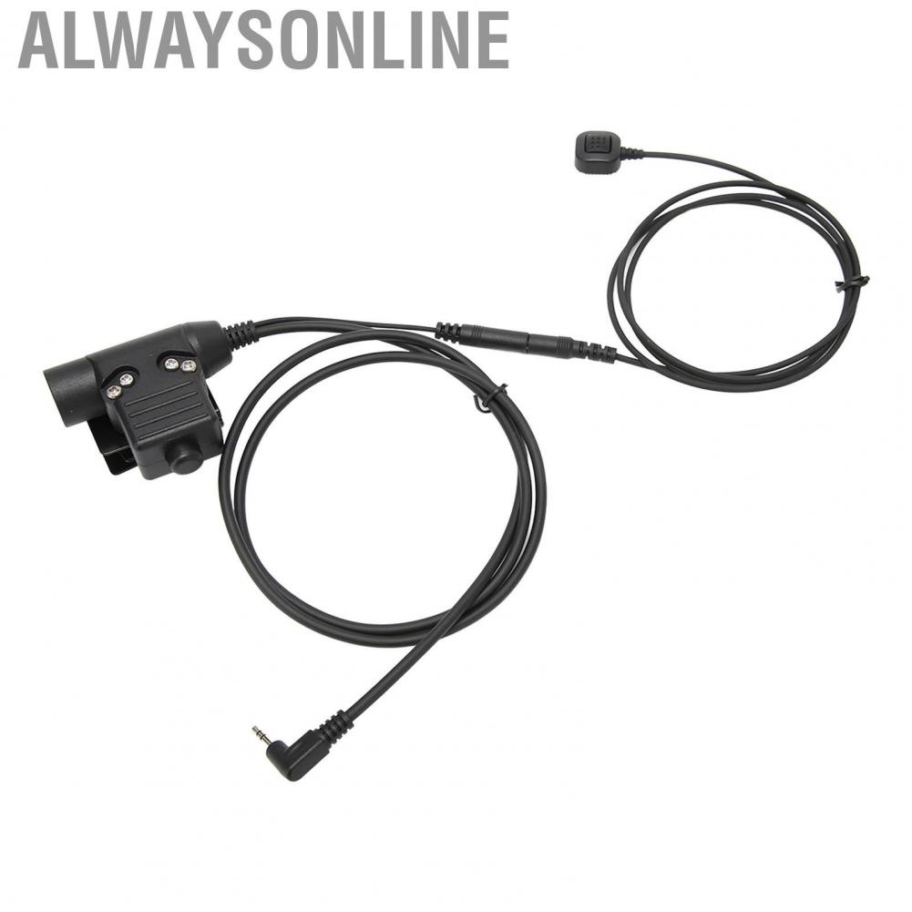 Alwaysonline U94 Finger Microphone PTT Adapter For 2.5mm  T5428 6200C T80 Black