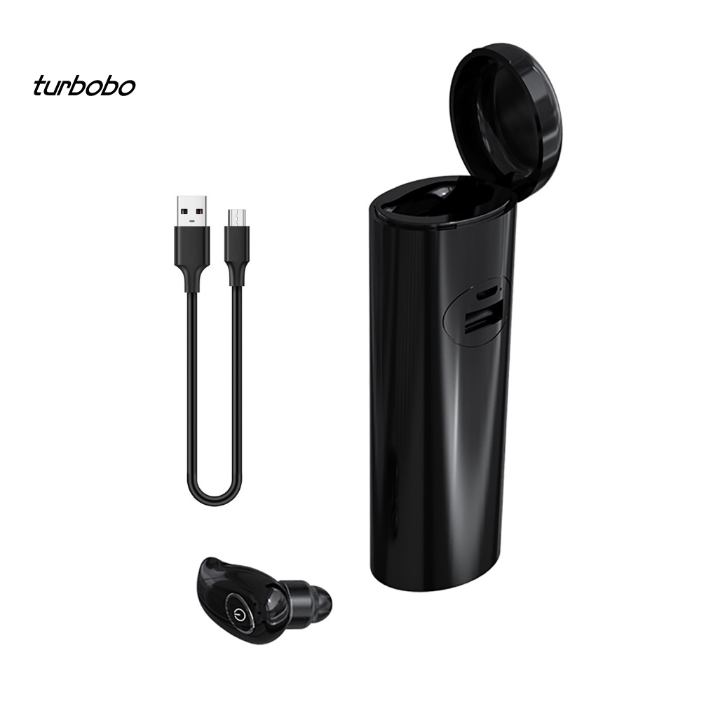 Tai Nghe Nhét Tai Không Dây Bluetooth 5.0 Mini 8D Có Hộp Sạc Cho Điện Thoại Thông Minh Bobo V21