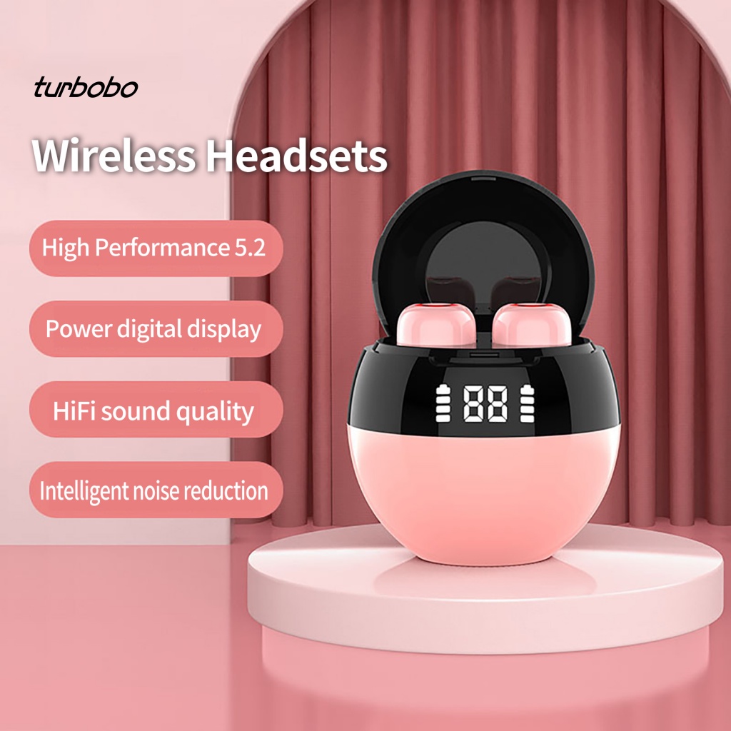 Tai Nghe Nhét Tai Bluetooth Không Dây J12 Điều Khiển Cảm Ứng Âm Thanh Nổi Màn Hình Kỹ Thuật Số Cho Nữ