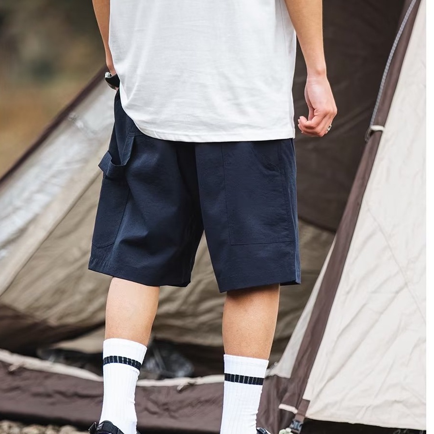 Quần Short Dây Rút Ống Rộng Họa Tiết Ca Rô Thời Trang Mùa Hè Dành Cho Nam