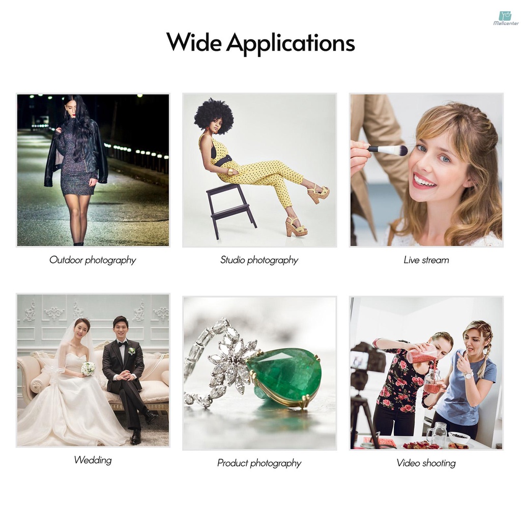 Portable LED Video Light Photography Fill Light 520pcs LED Beads 3000K/5500K Bi-Color Dimmable DC/NP Series Battery Powered with Barndoor Cold   Shoe Adapter Power Adapter for Studio Product Portrait