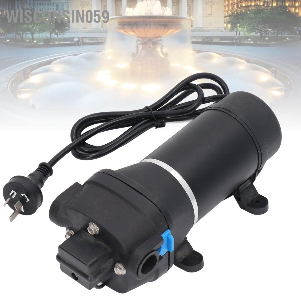 Wisconsin059 Bơm màng siêu nhỏ Áp suất nâng cao Tự mồi 3.3GPM 35PSI 132W Phích cắm AU AC230V