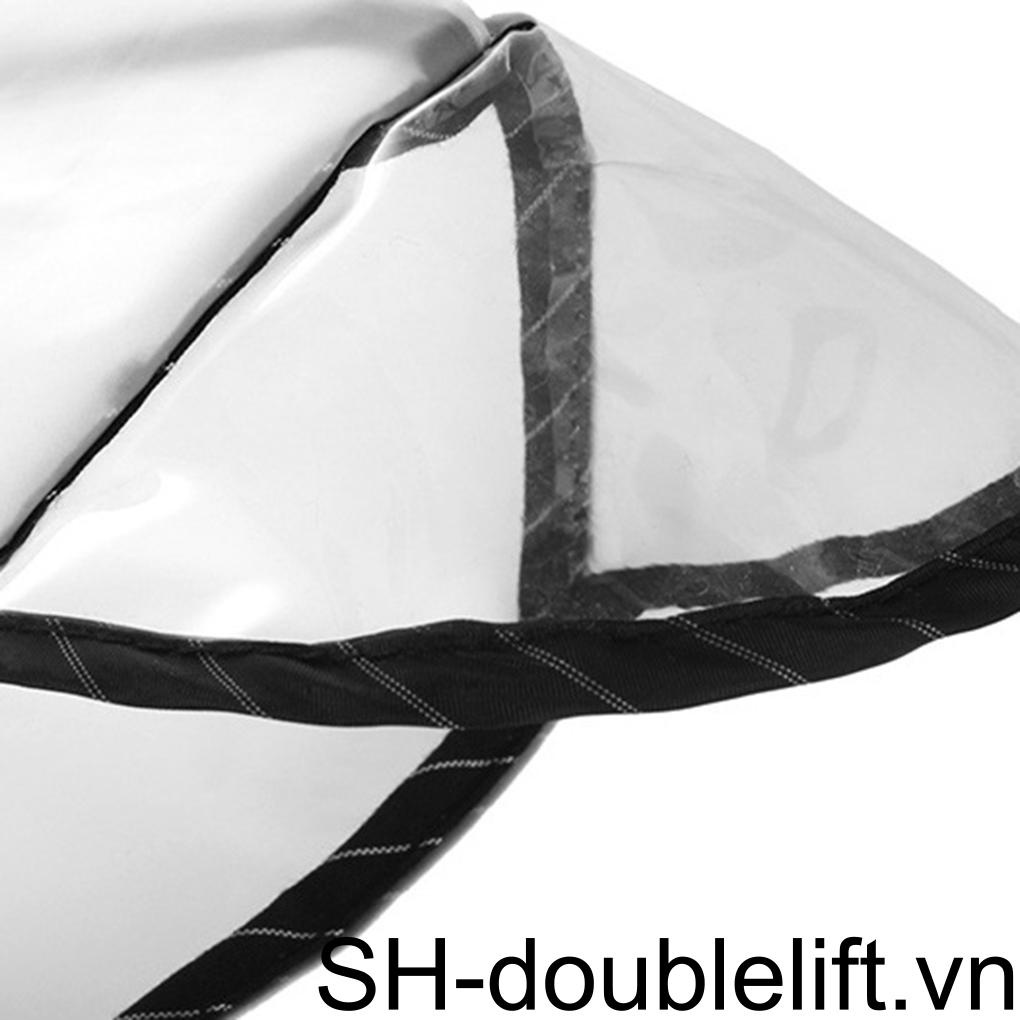 Áo Mưa Trong Suốt Chống Nước Có Mũ Trùm Đầu Phối Tua Rua Cho Bé Trai Và Bé Gái