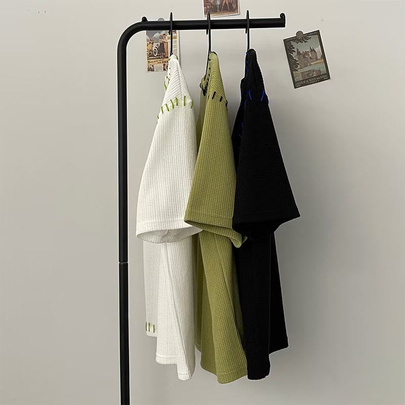 Áo Thun Tay Ngắn Cổ Tròn Dáng Rộng Phong Cách Đường Phố Thời Trang Mùa Hè Cho Nam