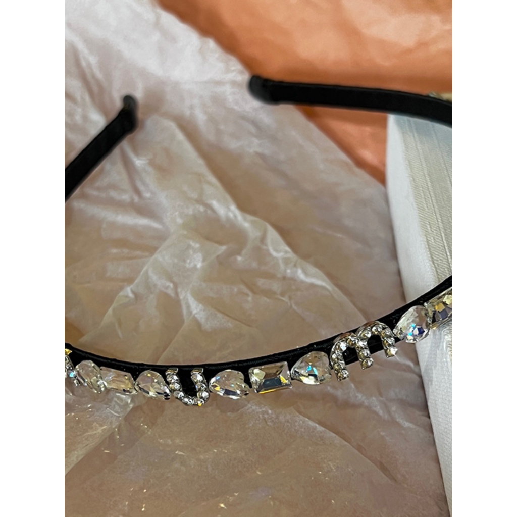 Băng Đô Cài Tóc Đính Đá Phong Cách Retro Cao Cấp Cho Nữ