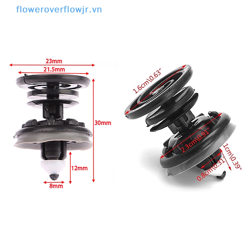 FENDER Bộ 10 Đinh Vít Nhựa Cho Xe Hơi