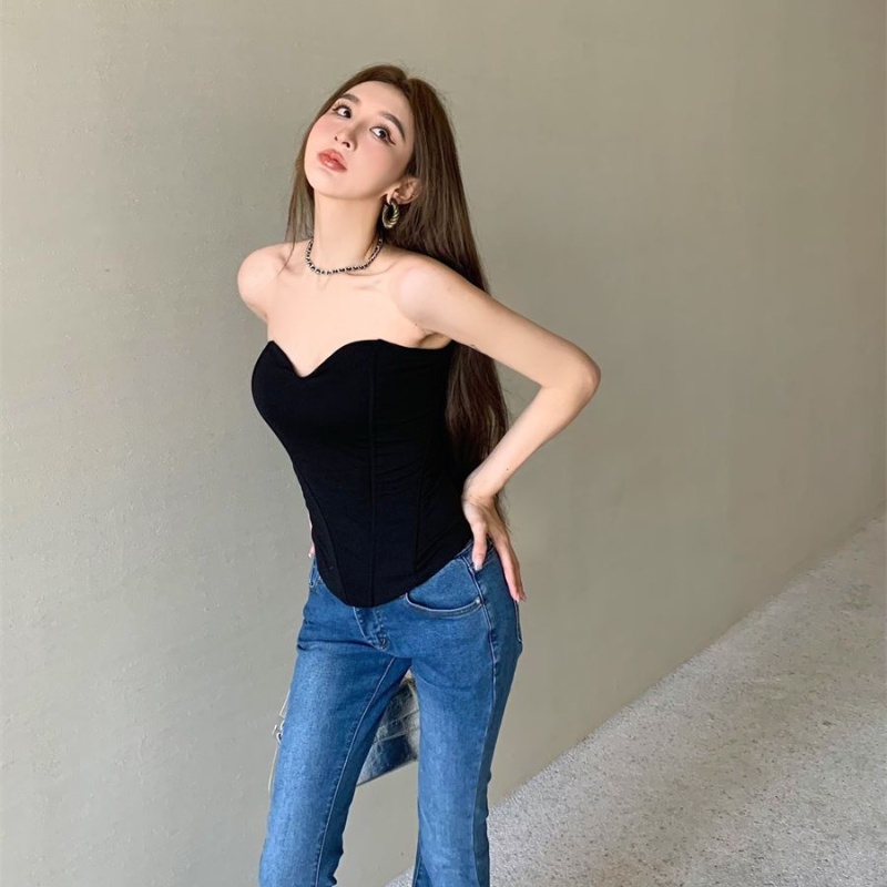 Cozok Áo Sát Nách Dáng Ngắn Thời Trang Quyến Rũ Cho Nữ