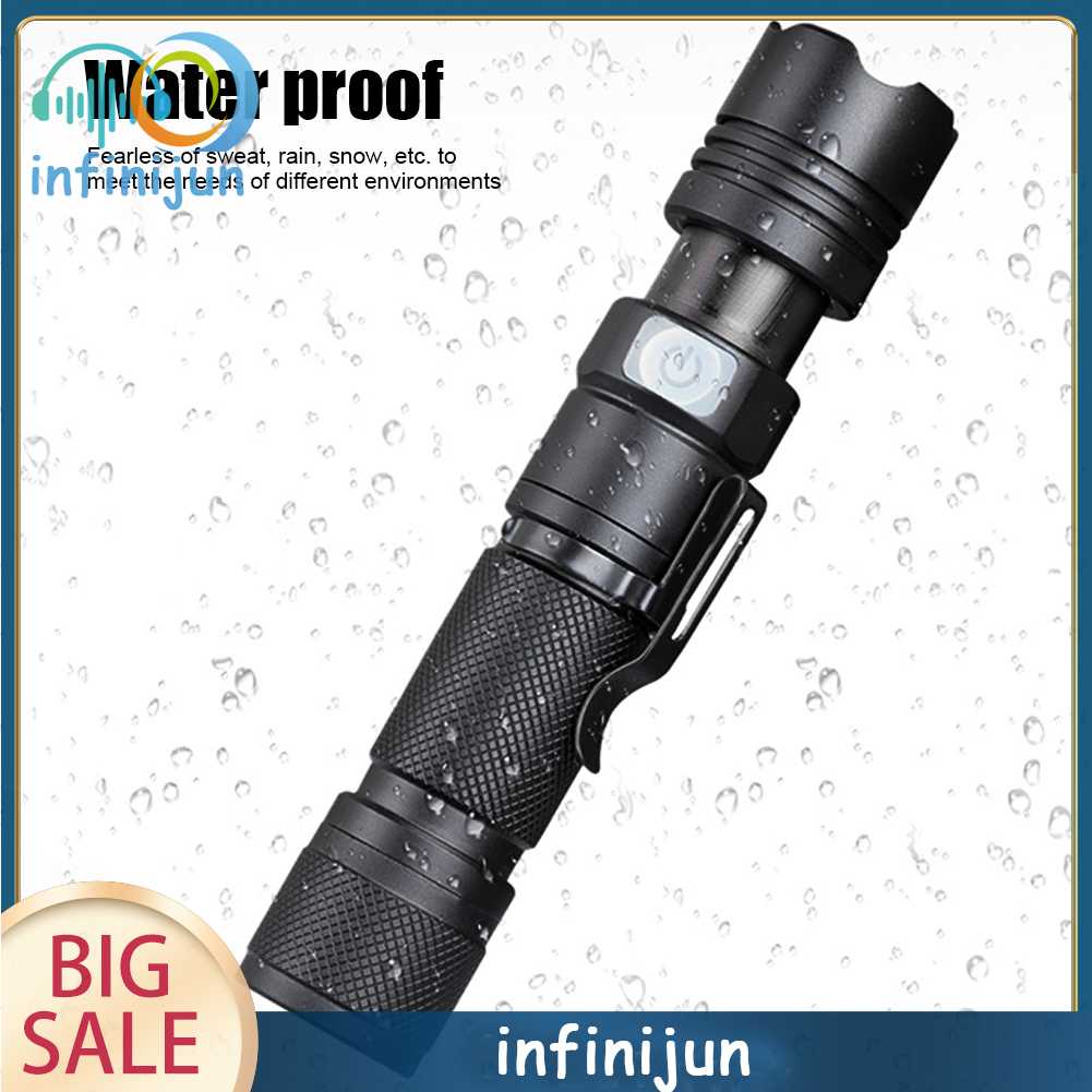 Đèn Pin LED XHP50 800LM 5 Chế Độ 1200mAh Sạc USB Tiện Dụng