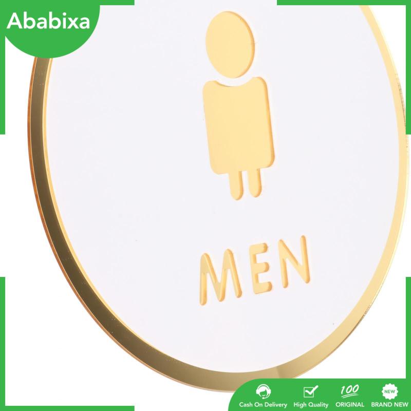 Nhãn Dán Nhà Tắm / Văn Phòng Bằng Acrylic Hình Biển Hiệu 3D Unisex