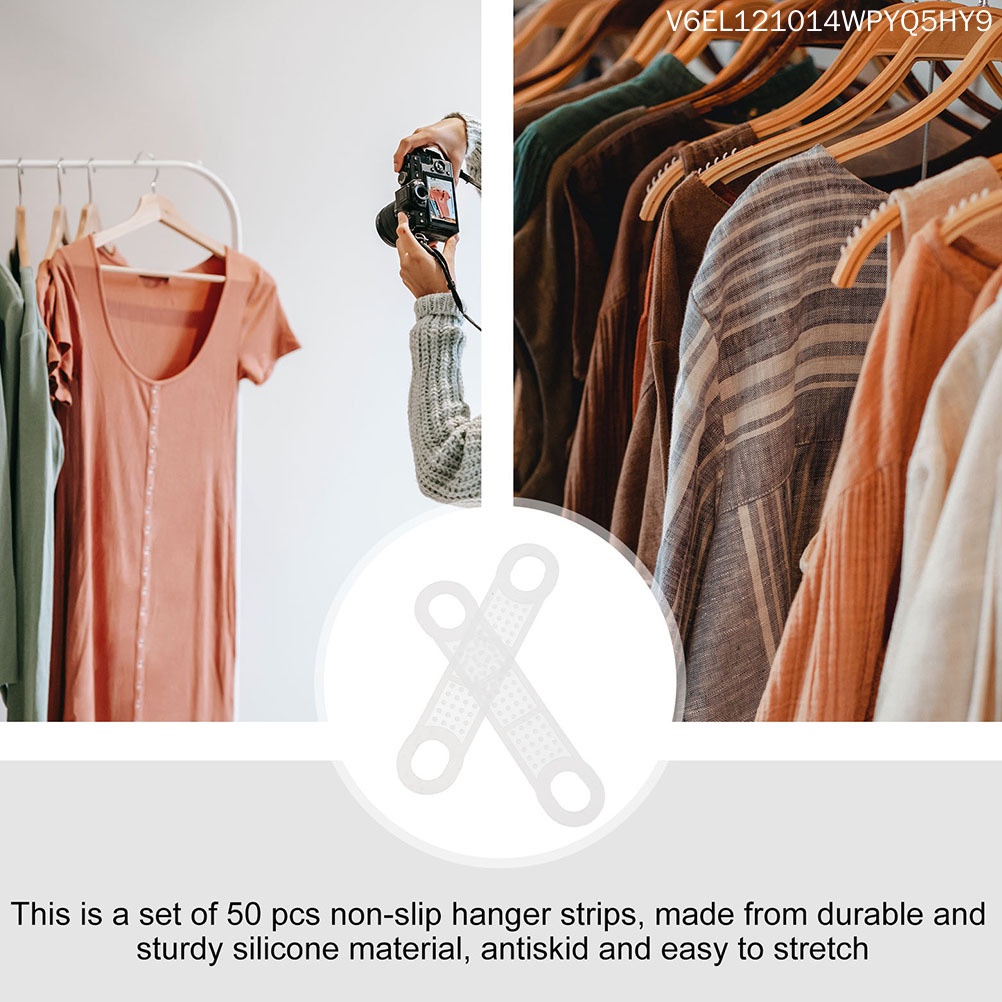 Set 60 Miếng Dán Cao Su Trong Suốt Chống Kẹp Quần Áo 10.5x2.2cm