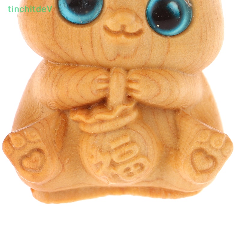 [TinchitdeV] Mặt Trang Trí Xe Hơi / Túi Xách Mini Khắc Hình Thỏ Tifu Bằng Gỗ Dễ Thương Làm Quà Tặng Cho Bé [Mới]