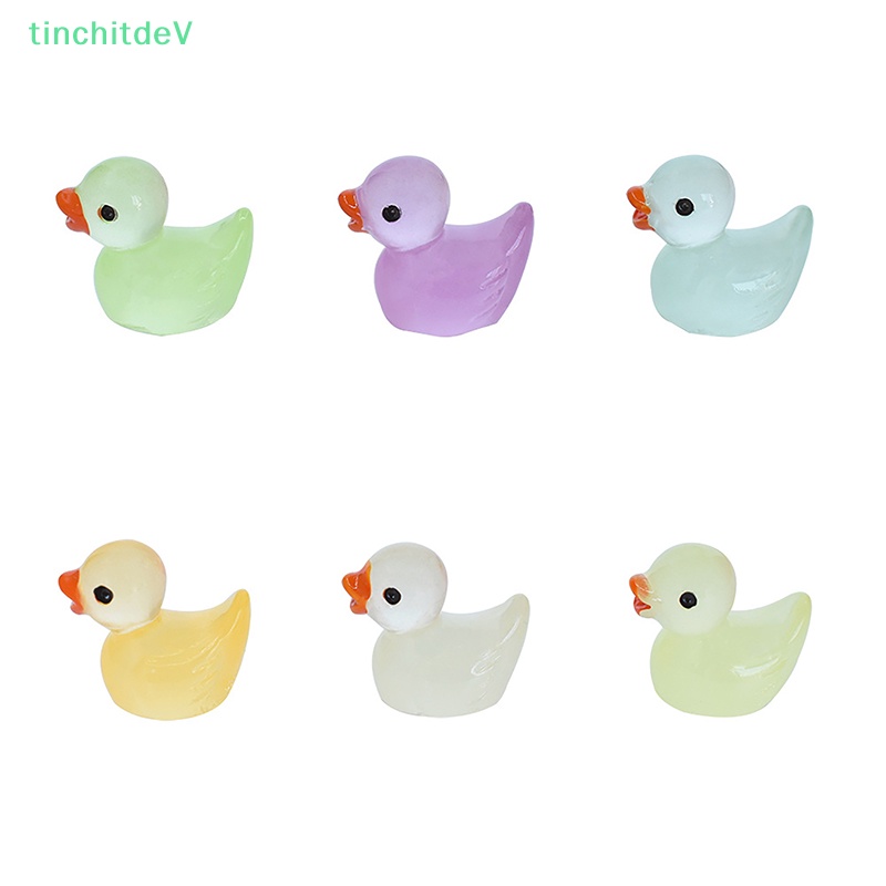 [TinchitdeV] Bộ 5 Chú Vịt Phát Quang Mini Trang Trí Tiểu Cảnh DIY Sáng Tạo