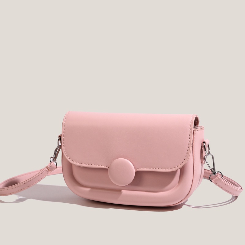 Túi Đeo Chéo Hình Vuông Nhỏ Màu Trơn Phong Cách Đơn Giản Cho Nữ