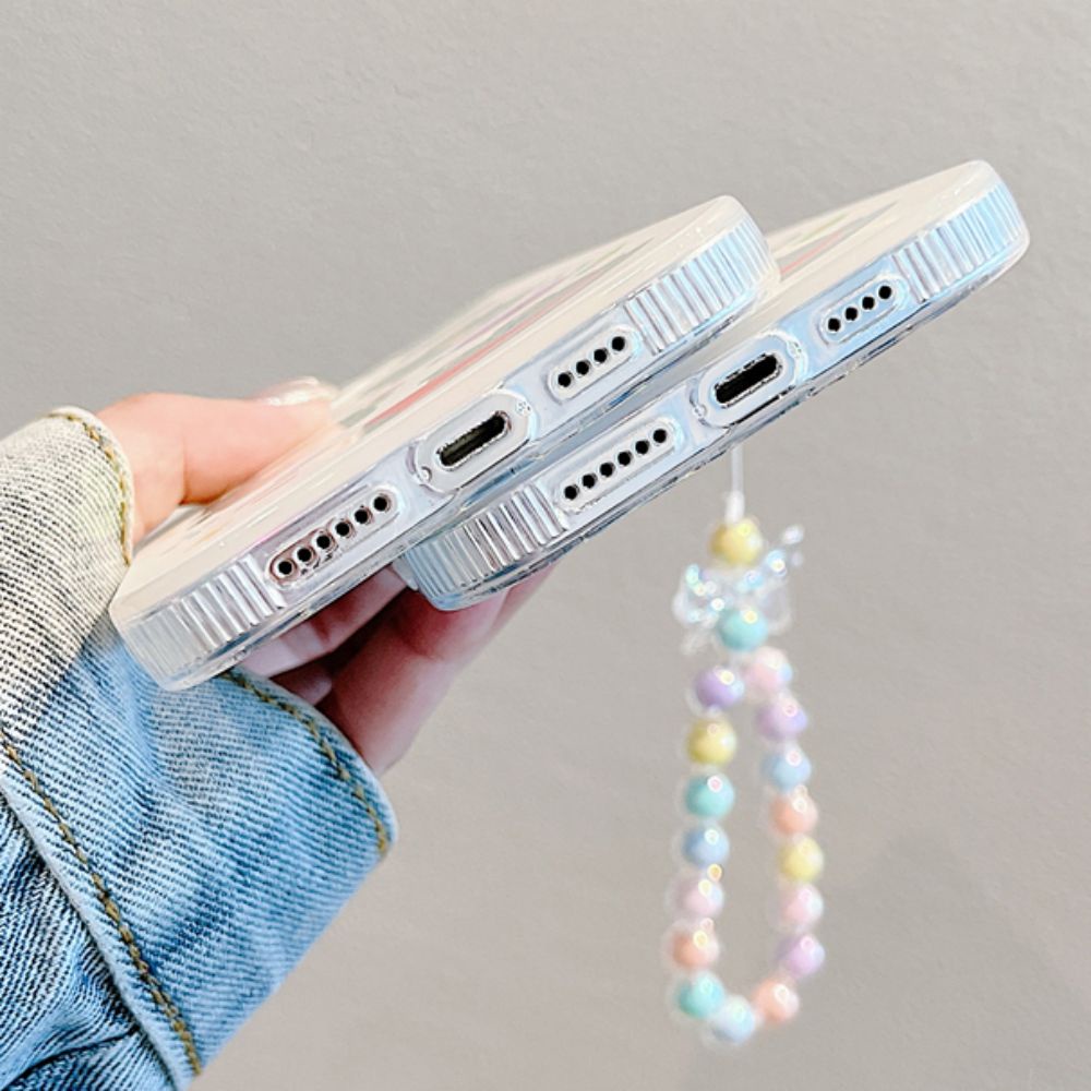 Ốp Điện Thoại TPU Dẻo Màu Laser Họa Tiết Hoạt Hình Chú Gấu Dễ Thương Chống Trượt Cho IPhone 11 IPhone 14 13 12 Pro Max