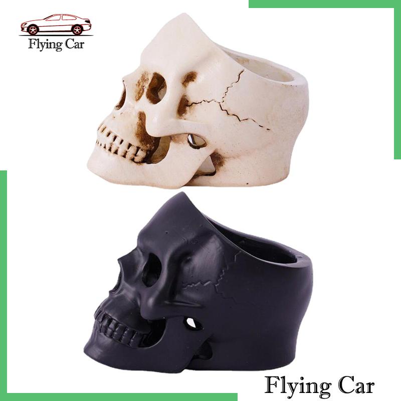 Giá Đỡ Nến Hình Đầu Lâu Bằng Nhựa Resin Để Bàn Trang Trí