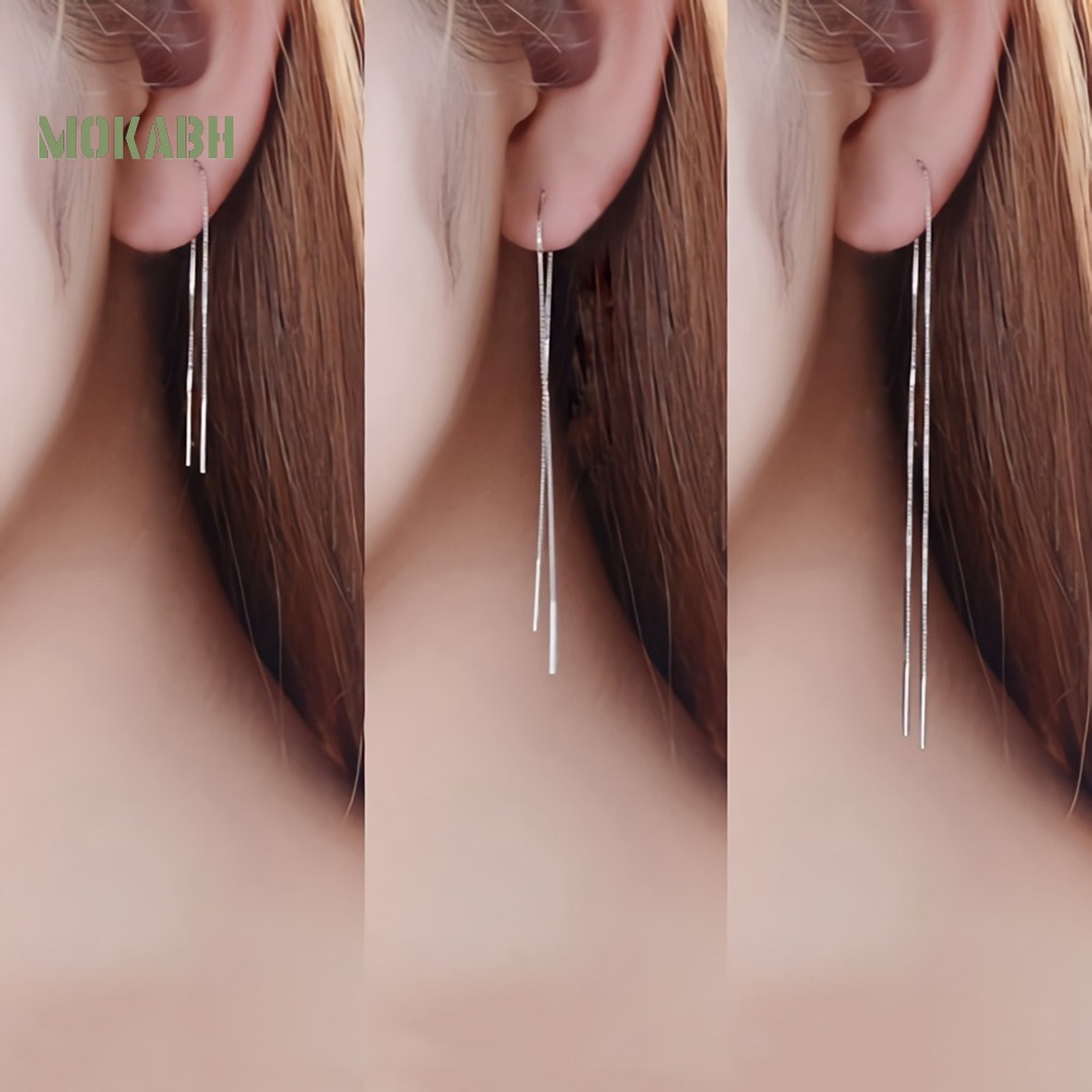 1 Bông Tai Dây Xích Dáng Dài Thời Trang Cho Nữ