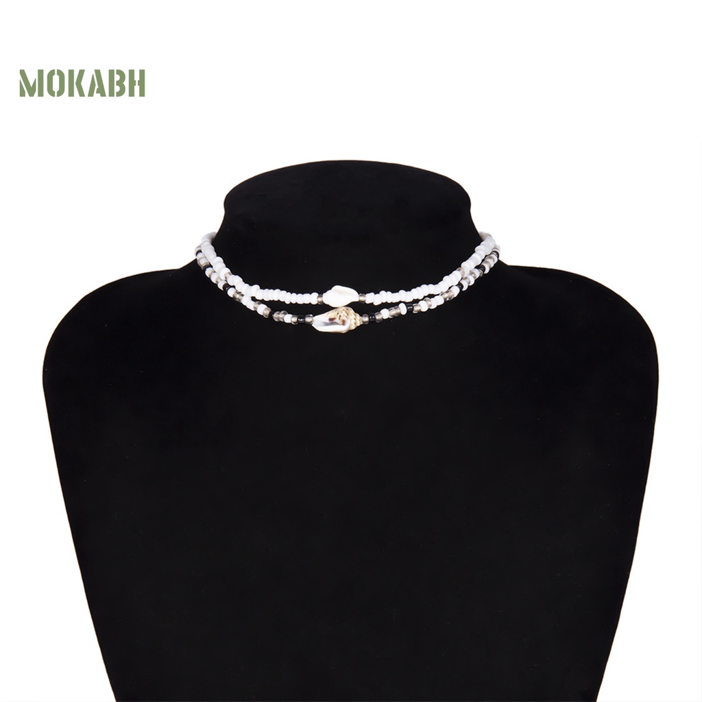 [Mok Abh] 2 Vòng Cổ Choker Hai Lớp Có Thể Điều Chỉnh Kích Thước
