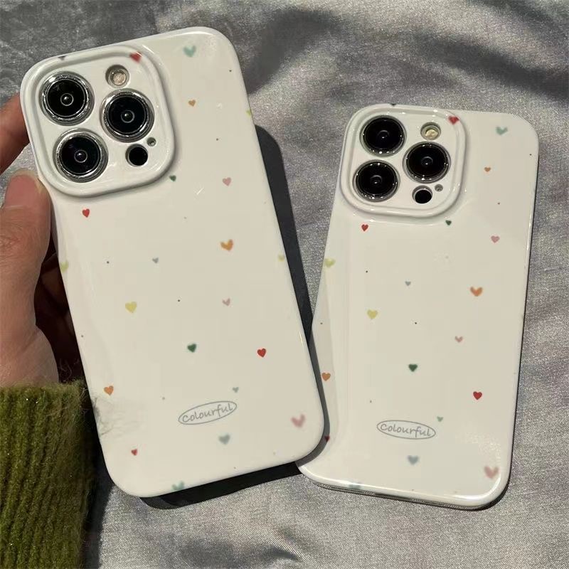 Ốp Điện Thoại Mềm Mini Họa Tiết Trái Tim 13proxr iPhone11 iPhone14ProMAX / 12iPhone / / CZHG