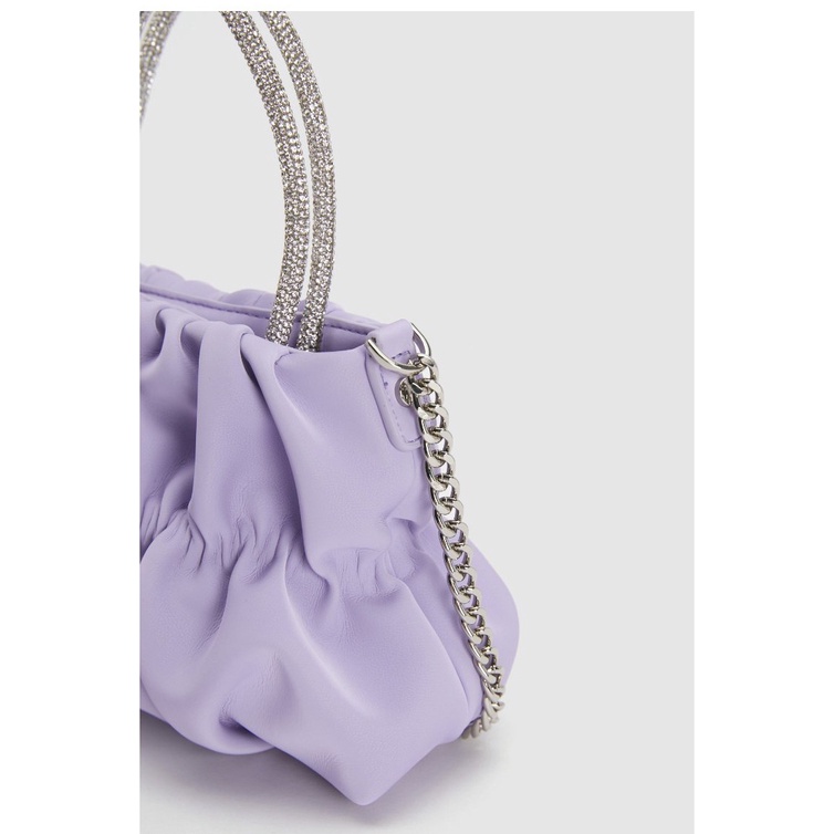 Túi Xách Mini Đính Đá Phối Dây Xích Đeo Vai Thời Trang 2023 Cho Nữ