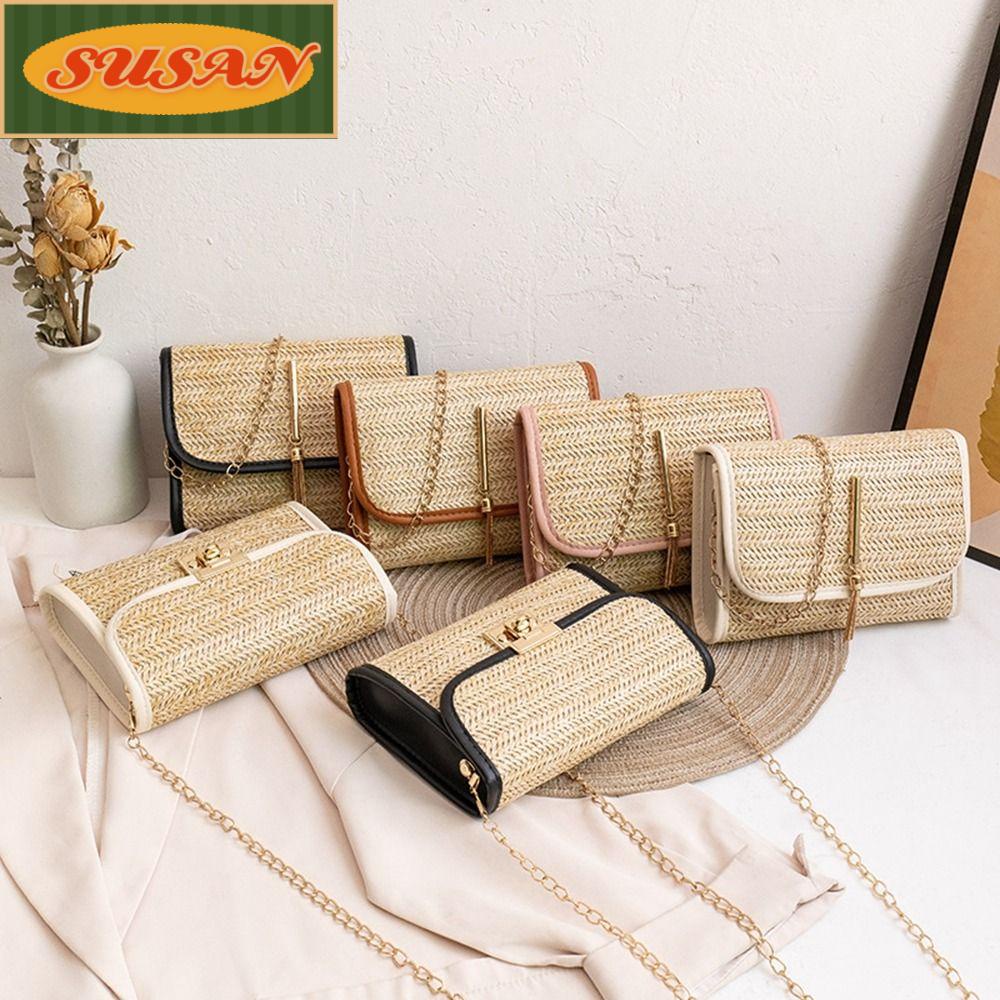 Túi Rơm Đeo Vai Thời Trang Mùa Hè Cho Nữ