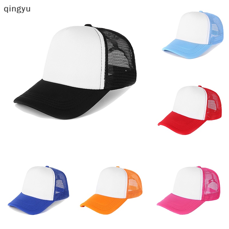 Mũ Lưỡi Trai Cotton Và polyester Phối Lưới Xốp Điều Chỉnh Được Thời Trang Mùa Hè Unisex