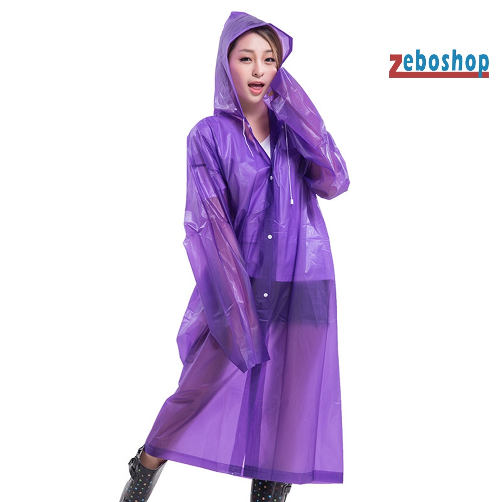 Áo Mưa Thể Thao Unisex Có Mũ Trùm Dùng Một Lần