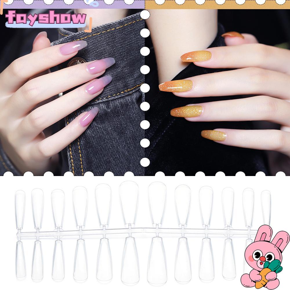 Bộ 240 Móng Tay Giả Múa Ba Lê Bằng Acrylic Che Phủ Toàn Diện DIY