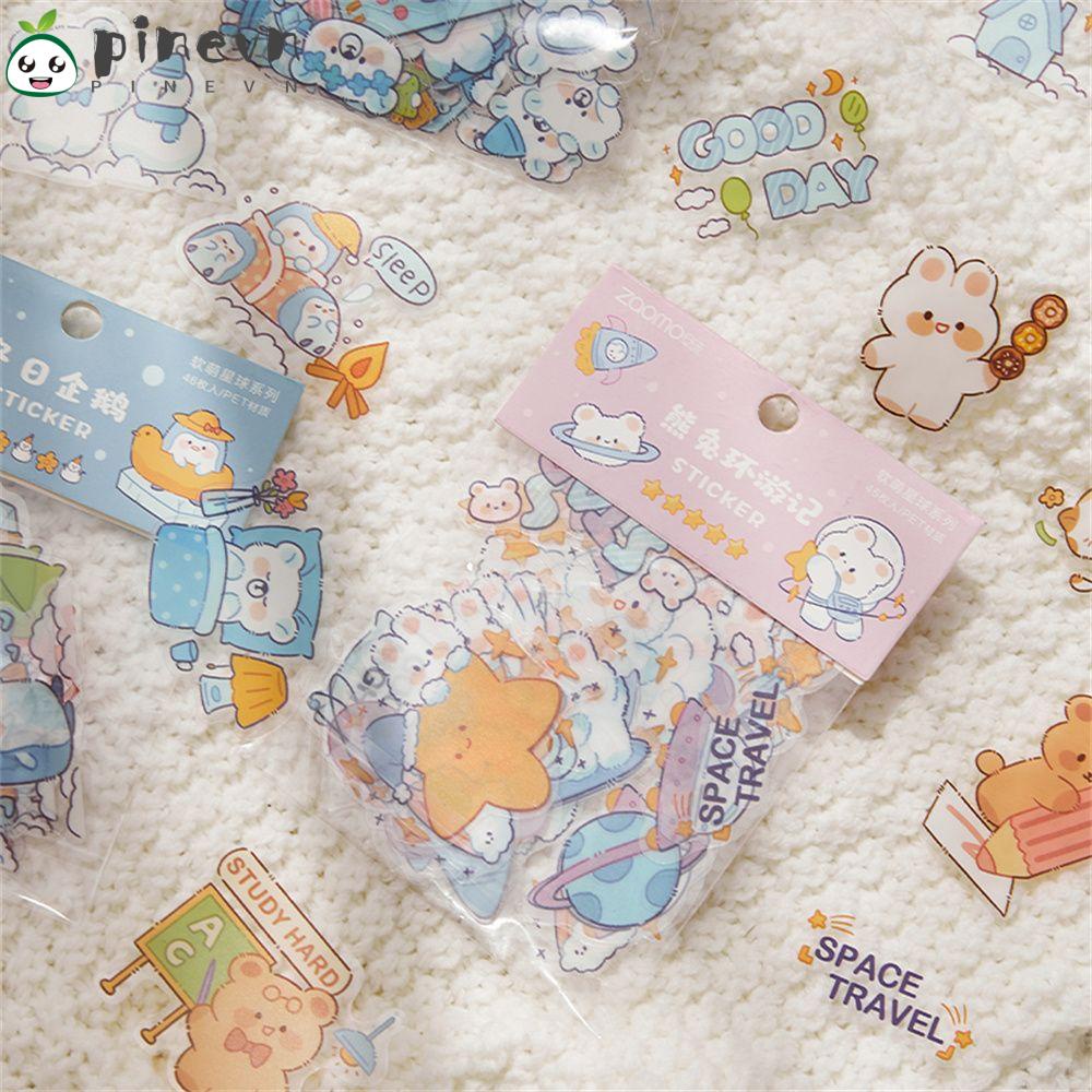 Set 46 Sticker Dán Trang Trí Hình Động Vật Đáng Yêu
