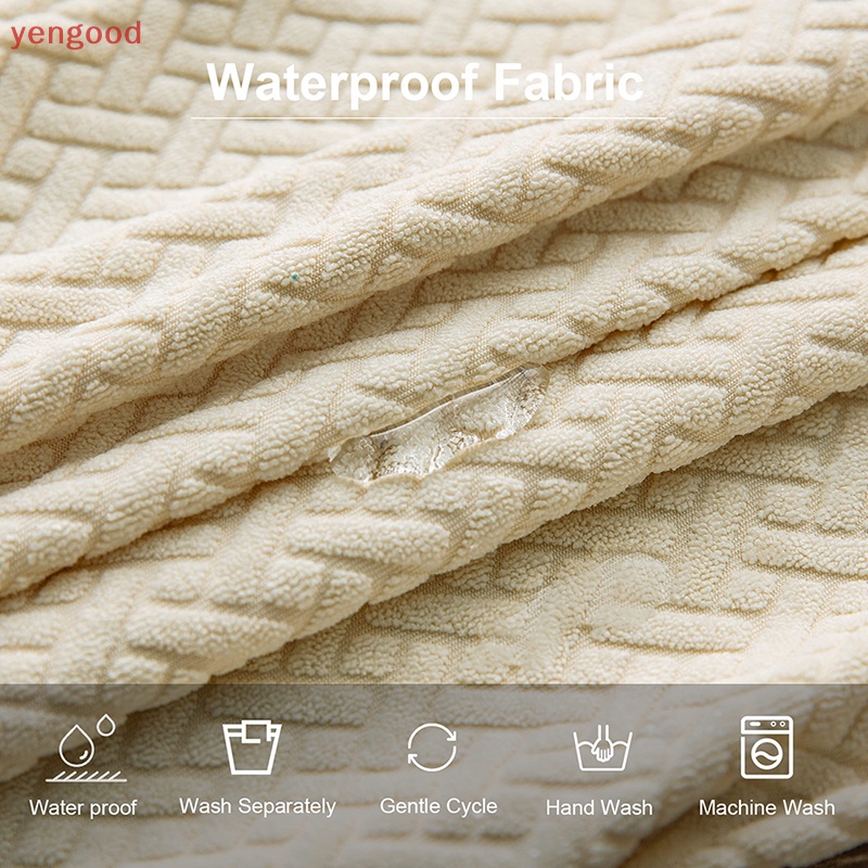 Vỏ Bọc Ghế Ngồi Bàn Ăn Màu Trơn Chống Thấm Nước Có Thể Tháo Rời Và Giặt Rửa Tiện Dụng