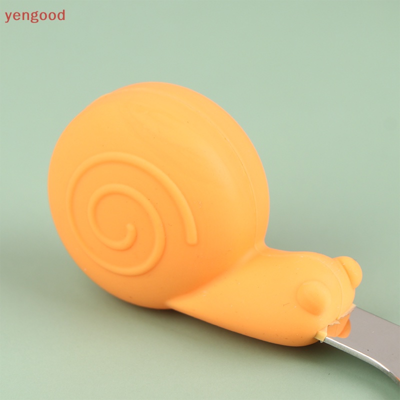 Bộ Muỗng Nĩa Bằng Thép Không Gỉ Hình Hà Mã Dễ Thương Cho Bé