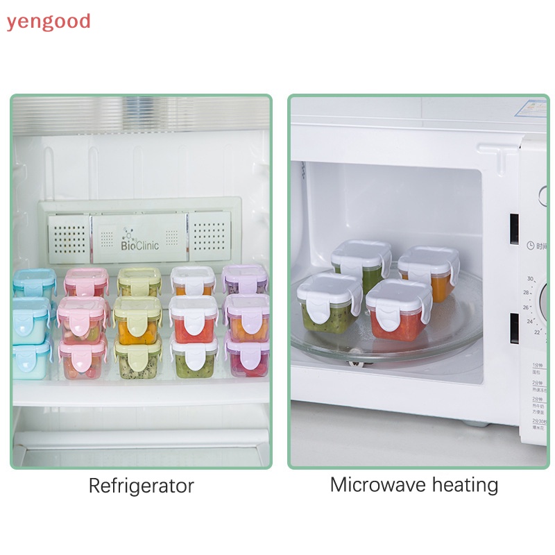 Hộp Nhựa 60ml Đựng Thực Phẩm Chống Rò Rỉ Có Thể Tái Sử Dụng