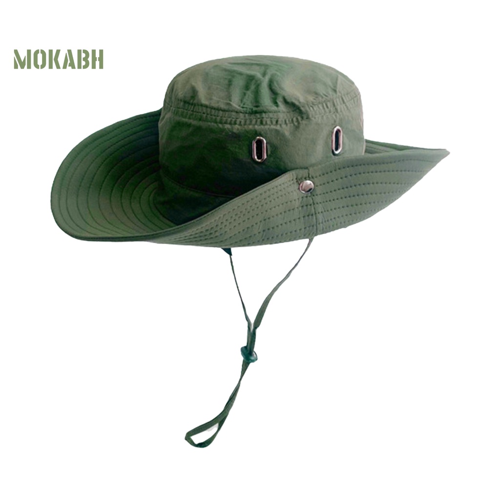 Mũ Tai Bèo Màu Trơn Mau Khô Chống Gió Có Dây Điều Chỉnh Được Cho Nam