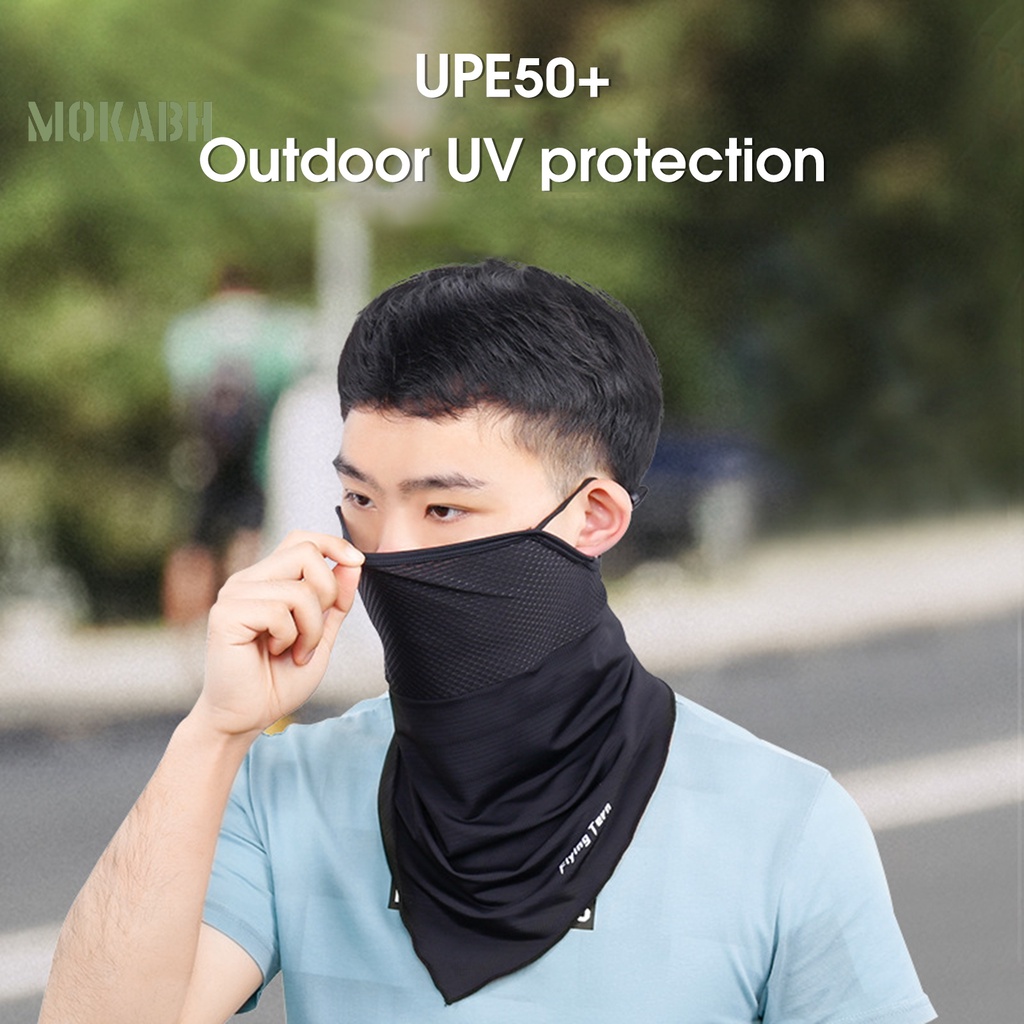 [Mok Abh] Khăn Choàng Cổ Co Giãn Nhanh Khô Thiết Kế Thời Trang Dùng Khi Chạy Xe Đạp Vào Mùa Hè