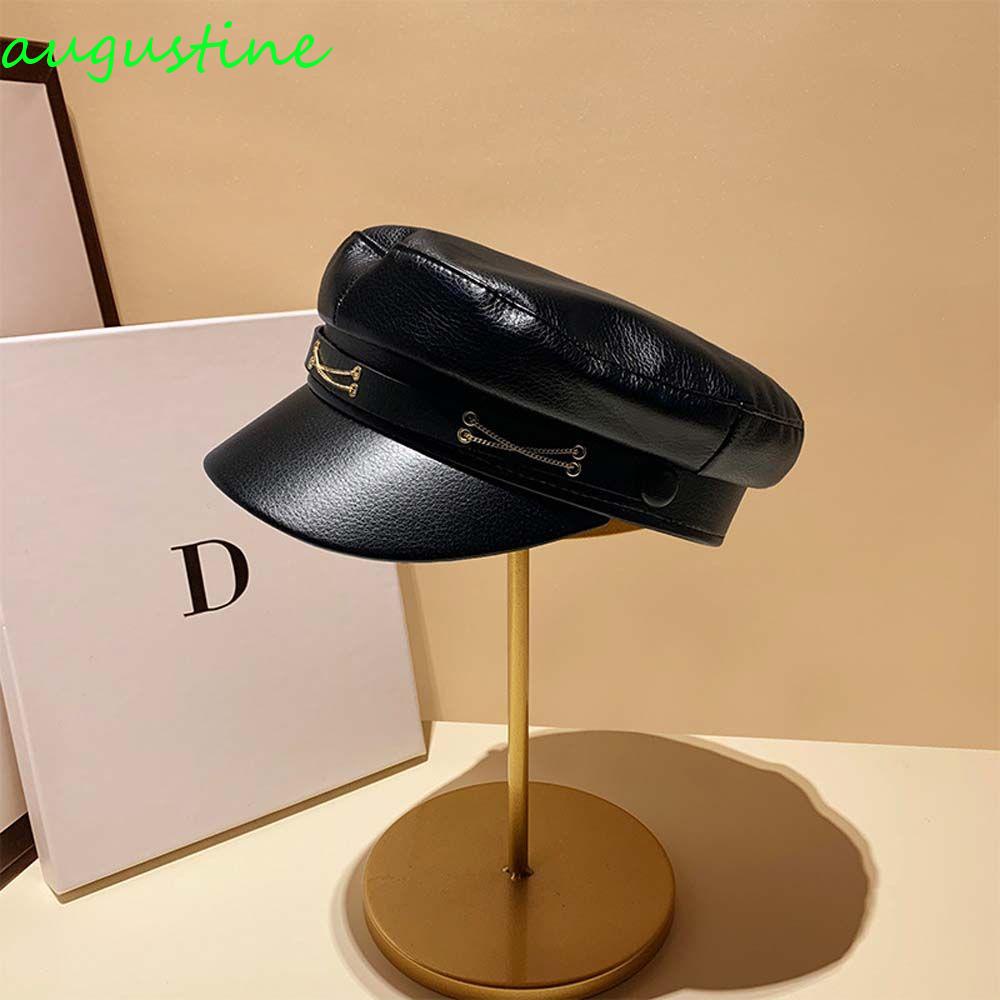 Mũ Nồi Phối Dây Xích Phong Cách Cổ Điển Thời Trang Thu Đông Cho Nữ