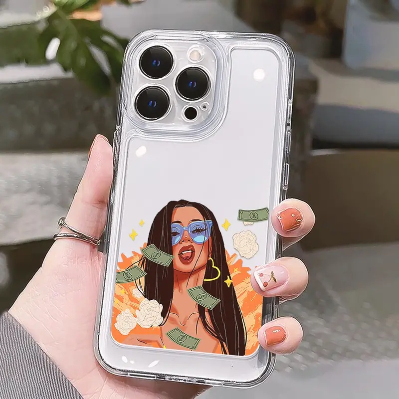 Ốp Điện Thoại TPU Mềm Trong Suốt Chống Sốc Thời Trang Cho IPhone 11 14 13 12 Pro Max XS X XR 7 + 8 6 6S Plus Sự Bảo Vệ