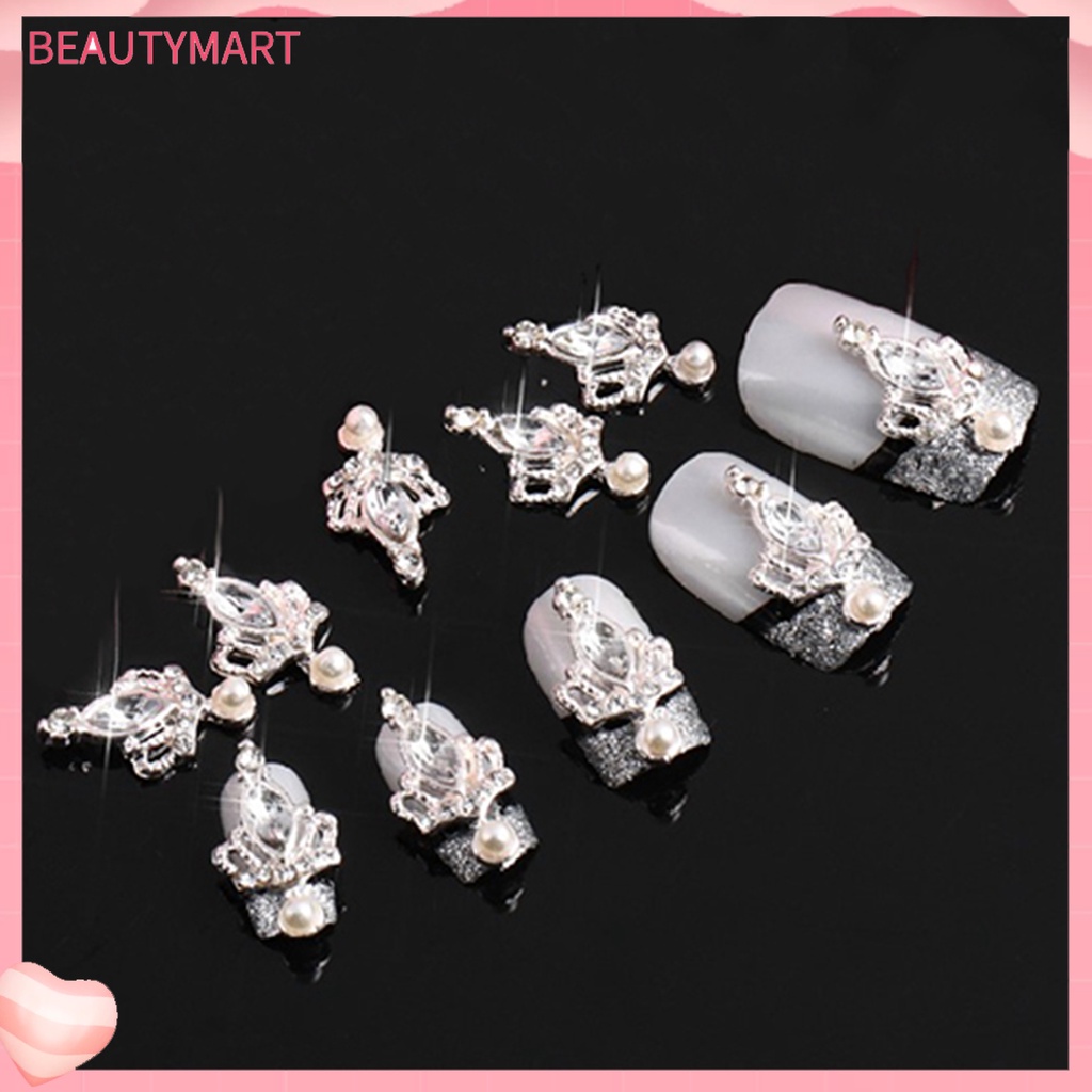 Bộ 10 HạT ĐíNh Trang Trí MóNg HìNh Vương MiệN 3D