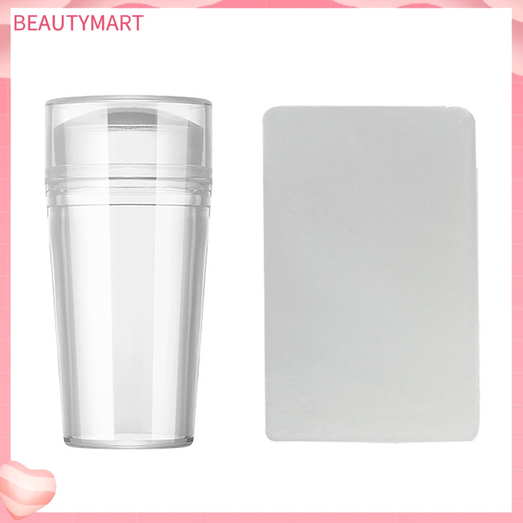 1 Bộ Dụng Cụ In Hình Móng Tay Bằng Silicon Trong Suốt Chuyên Nghiệp