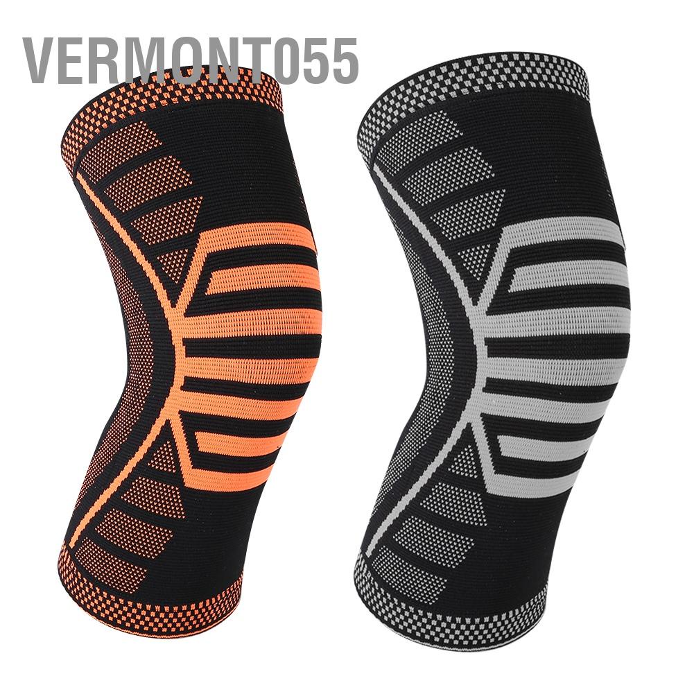 Vermont055 Tấm bảo vệ đầu gối thể thao Bọc hỗ trợ Miếng đệm tập dục Bóng rổ ngoài trời Dây đeo Nẹp