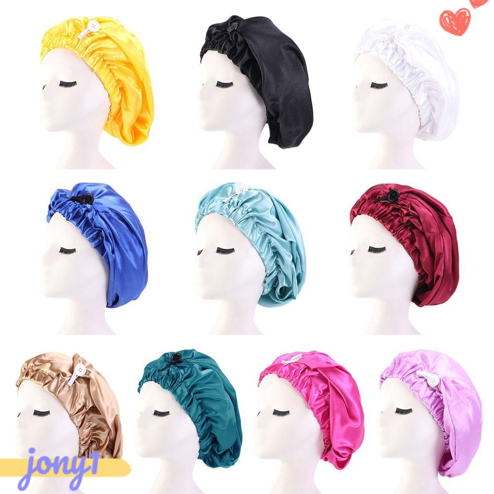 Mũ Trùm Đầu Bằng Satin Co Giãn Chăm Sóc Tóc Cho Nữ