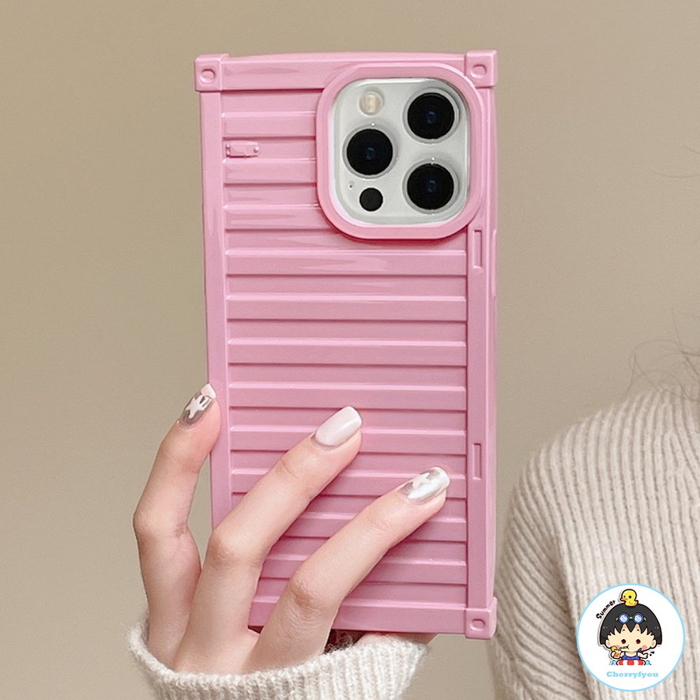 Ốp Điện Thoại TPU Dẻo Hình Vuông Màu Sắc Ngọt Ngào Chống Sốc Cho IPhone 11 12 13 14 Pro Max