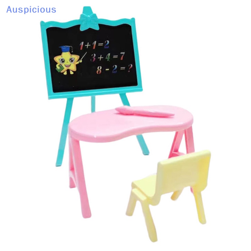 Set 4 Bảng Đen Viết Phấn Kích Thước 16cm Trang Trí Nhà Búp Bê